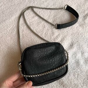 Free People chunky chain faux leather mini bag